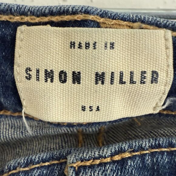 Simon Miller Womens Distressed Denim Jeans Size 24 Toyah Slim Boyfriend USA - Picture 10 of 10